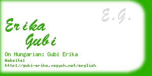 erika gubi business card